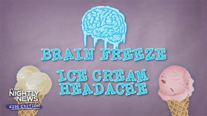 Why do you get brain freeze when you eat ice cream too fast?
