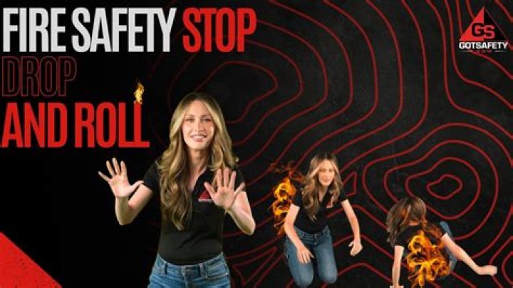 Why do you have to stop drop and roll in a fire?
