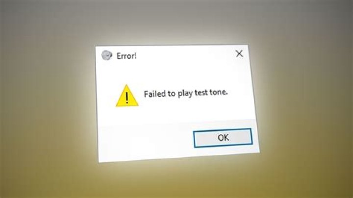 Why does it fail to play test tone?