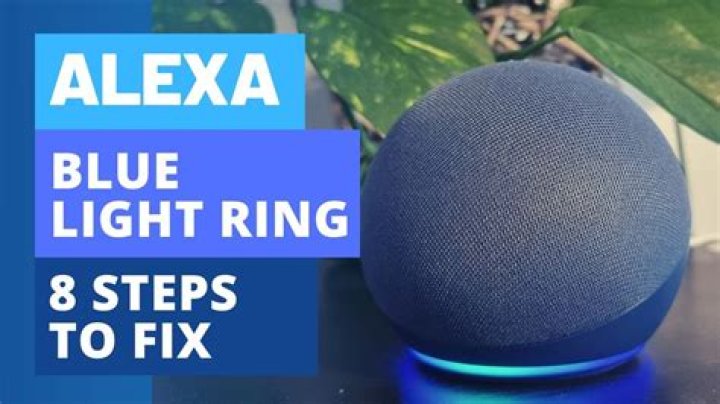 Why does my Alexa have a blue ring circling?