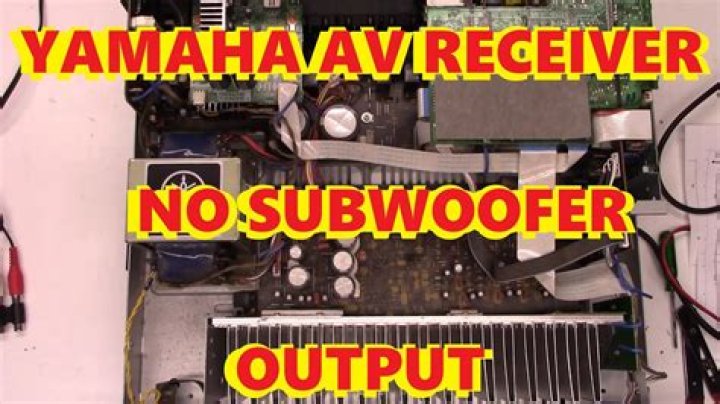 Why does my AVR have no subwoofer output?