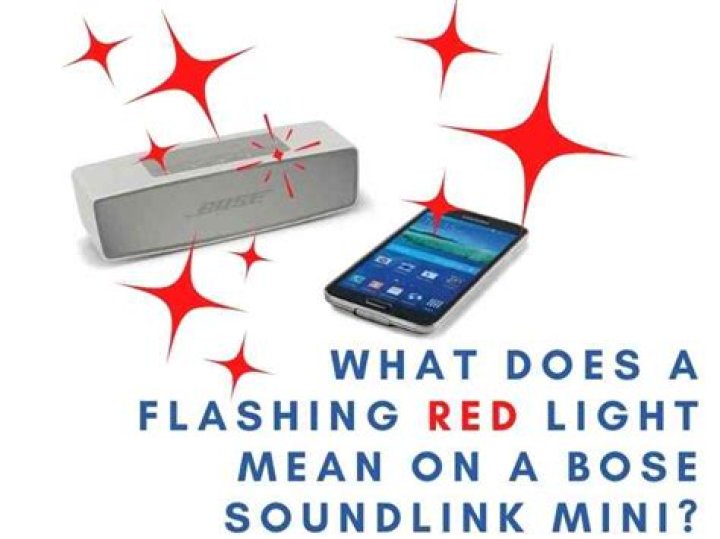 Why does my Bose SoundLink have a red battery light?