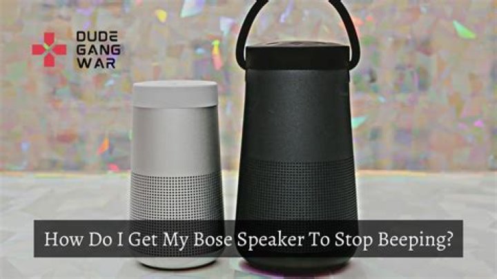 Why does my Bose speaker keep beeping?