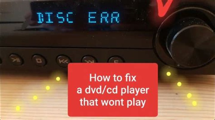 Why does my CD player have a disc error?