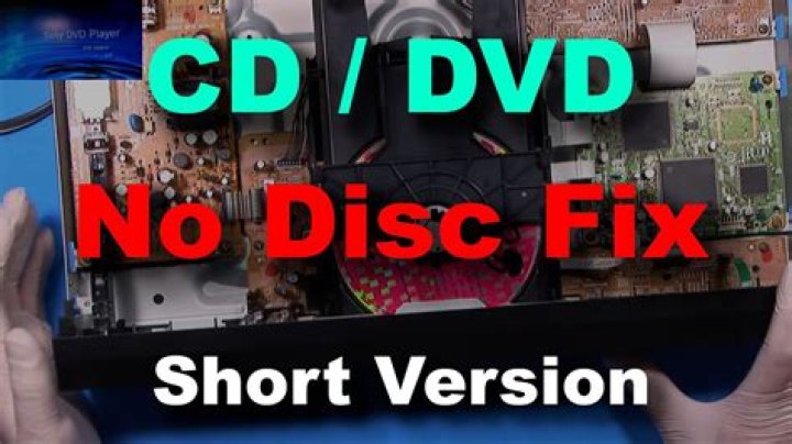 Why does my DVD player keep saying no disc?