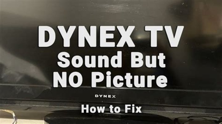 Why does my Dynex TV have no sound?