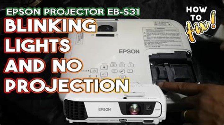 Why does my Epson projector have a blue tint?