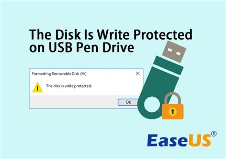 Why does my flash drive say it is write protected?