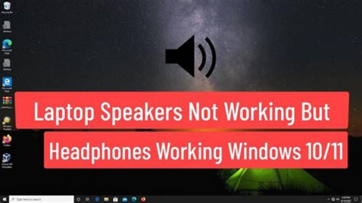 Why does my headphones work but not speaker?
