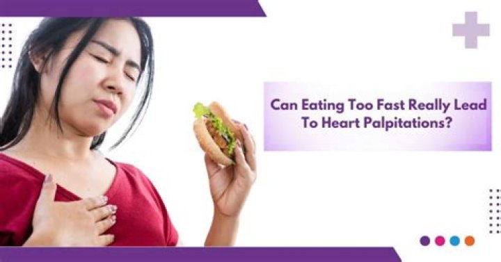 Why does my heart race after eating ice cream?