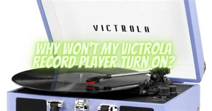 Why does my record player not turn on?