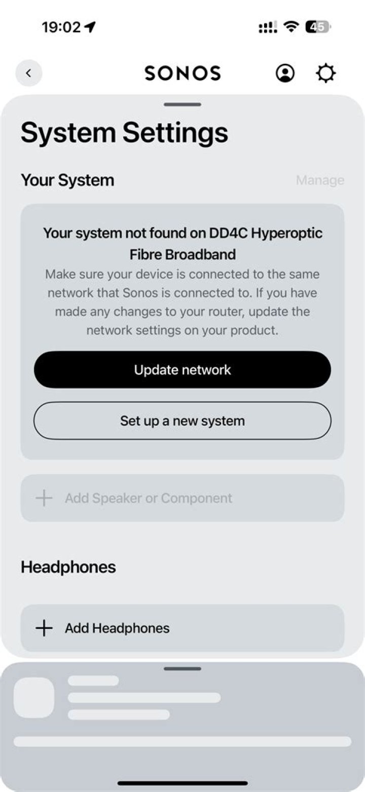 Why does my Sonos not connect to my Denon?