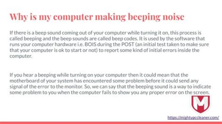 Why does my speaker keep making a beeping noise?