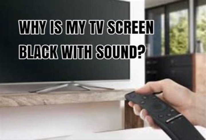 Why does my TV go black then come back on?