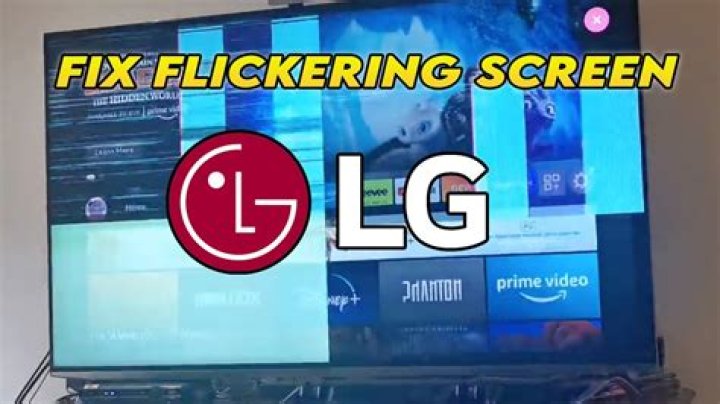 Why does my TV keep flashing LG?