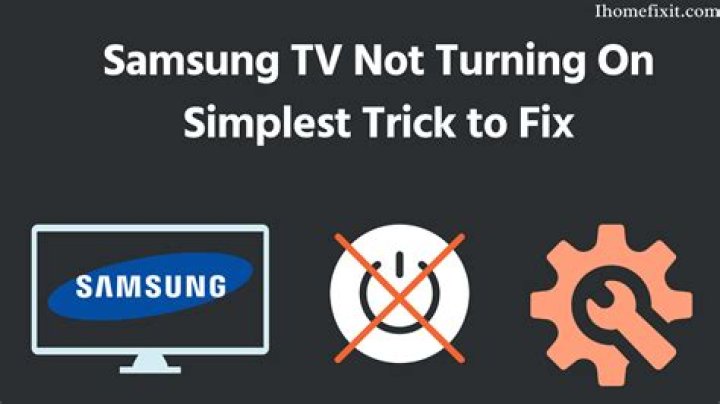 Why does my TV not turn on when I turn it on?