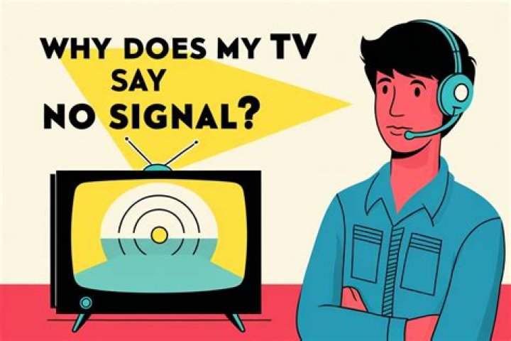 Why does my TV say no input signal?