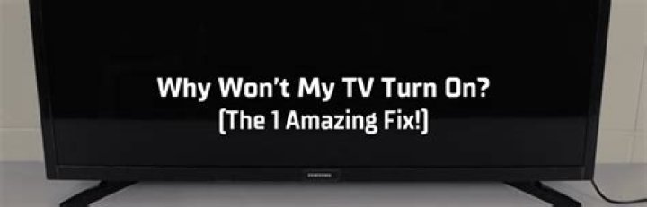 Why does my TV turn on but has no picture?