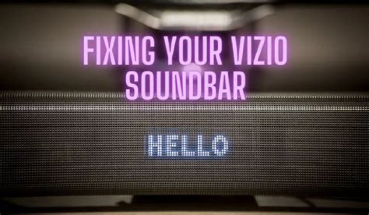 Why does my Vizio sound bar not work?