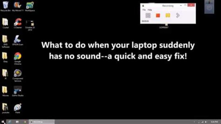 Why has my computer suddenly lost sound?