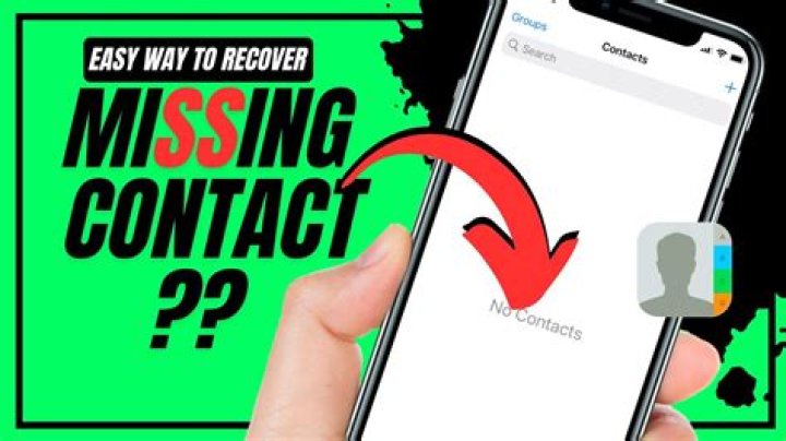 Why have I lost half my Contacts on my iPhone?