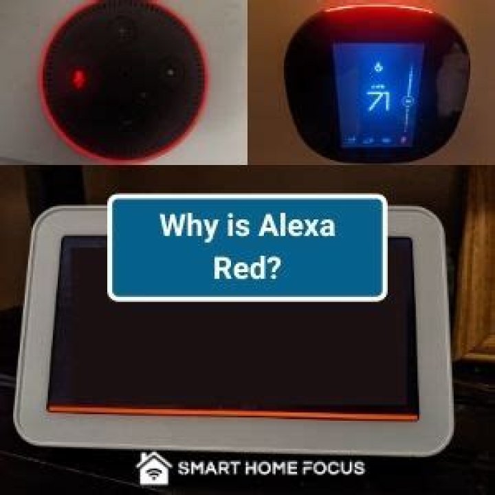 Why is Alexa red when I ask her a question?