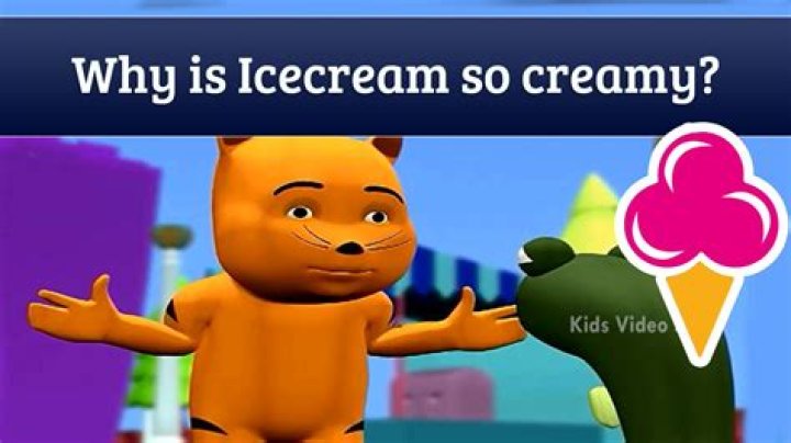 Why is ice cream so creamy?