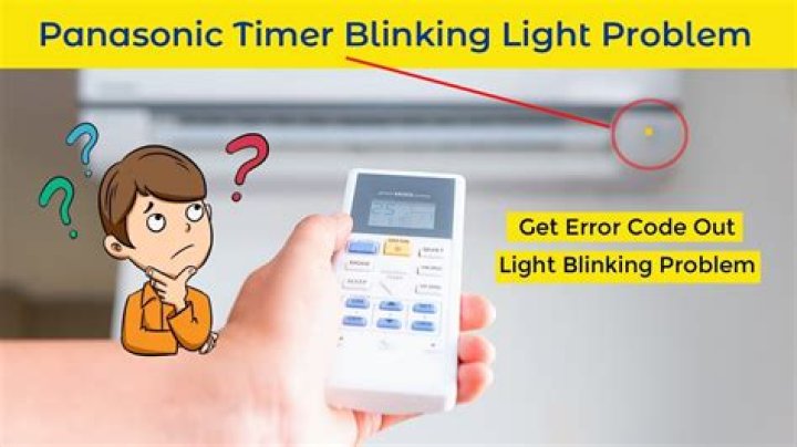 Why is my AC timer light blinking?