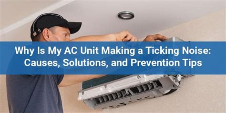 Why is my AC unit making a ticking noise?