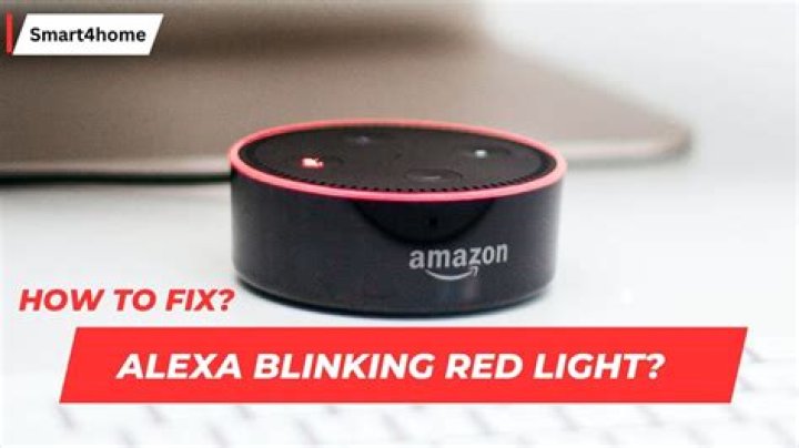 Why is my Alexa showing a red ring?