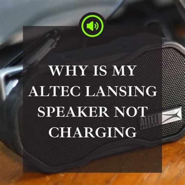 Why is my Altec Lansing speaker not connecting?