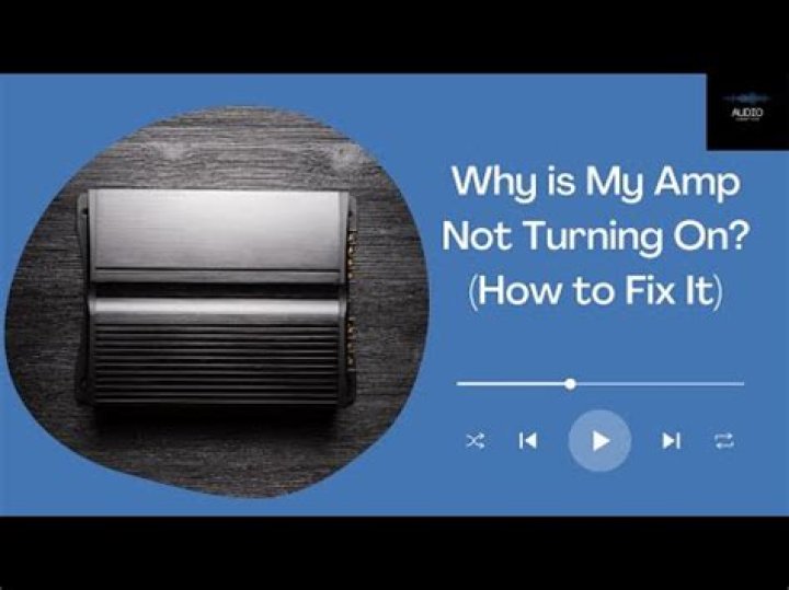 Why is my amp turning on and off?