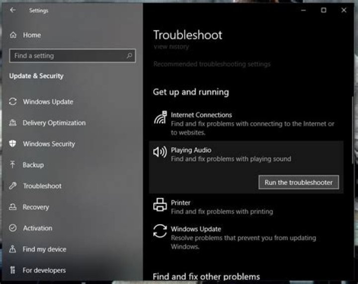 Why is my audio not working after update?