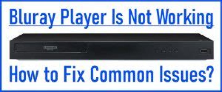 Why is my Blu Ray player not working?
