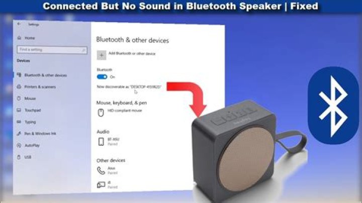 Why is my Bluetooth speaker paired but not connected?