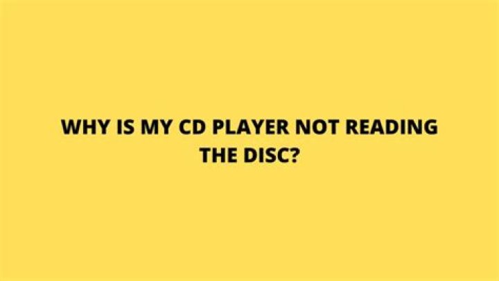 Why is my Bose CD player not reading discs?