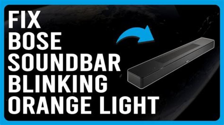 Why is my Bose Soundbar WIFI light blinking?