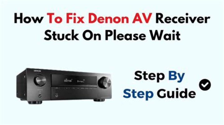 Why is my Denon 710w stuck in failed loop mode?