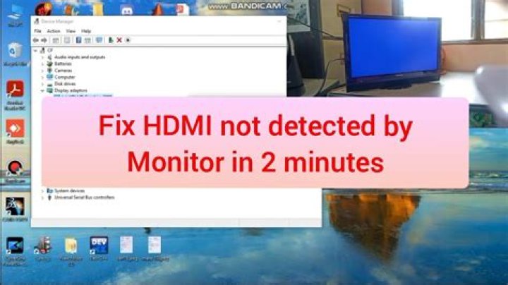 Why is my HDMI not working on my monitor?