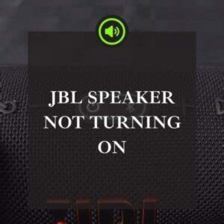 Why is my JBL speaker not turning on?