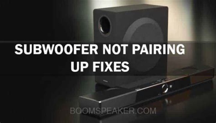 Why is my JBL subwoofer not pairing up?
