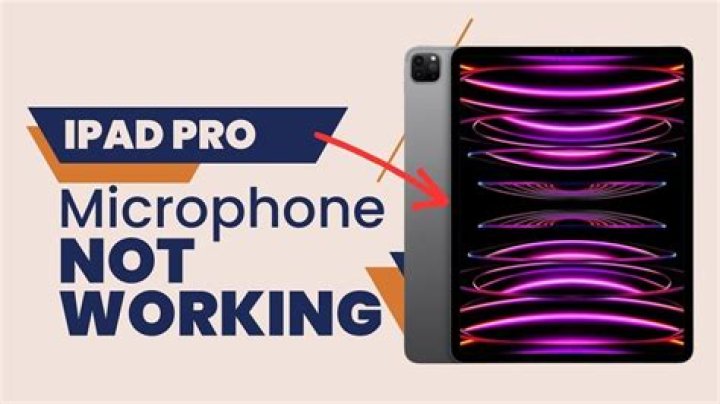 Why is my microphone not working on my iPad?