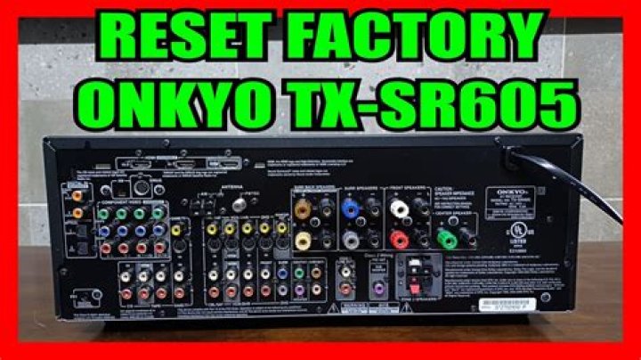 Why is my Onkyo tx-sr605 stuck in standby?