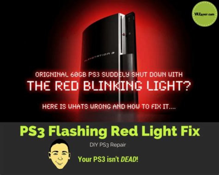 Why is my PS3 red light flashing?