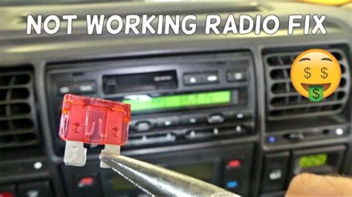 Why is my radio light not working?