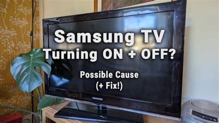 Why is my Samsung bd-d5700 turning itself on and off?