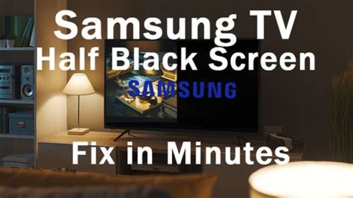 Why is my Samsung TV on but the screen is black?