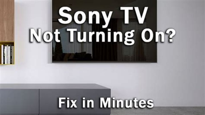 Why is my Sony TV not working?