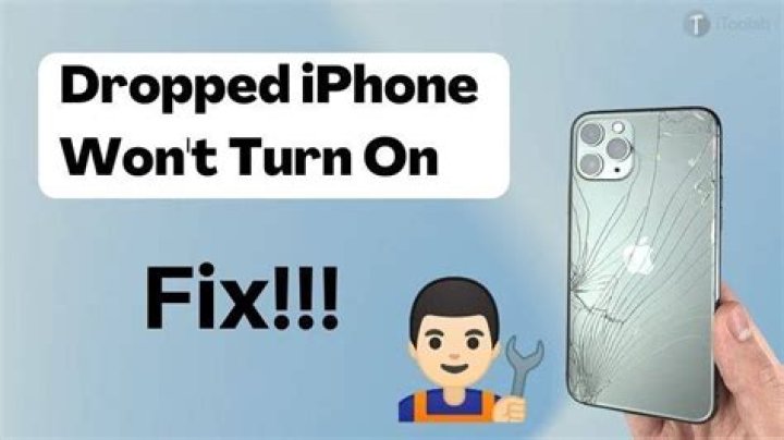 Why is my sound not working after I dropped my phone?