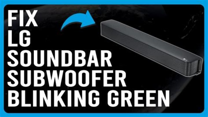 Why is my subwoofer flashing green?